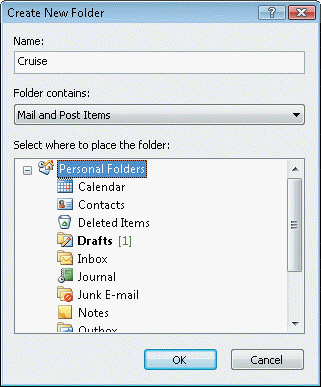 FIGURE 25-1   To open the dialog box shown in Figure 25-1 above, click ____ on the menu bar, point to New, and then click Folder. A)  Create B)  File C)  Open D)  Personal