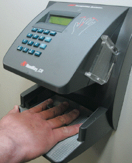 FIGURE 26-1   Figure 26-1 above shows an example of ____. A)  encryption technology B)  a firewall C)  biometric security measures D)  virus protection