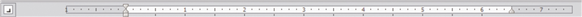   In the figure above, the tab selector is set to insert a ____ tab alignment. A)  right B)  left C)  center D)  bar