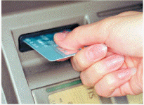   Figure 11-4 Biometric objects, like the one shown in Figure 11-4, often are used in combination with personal identification numbers.