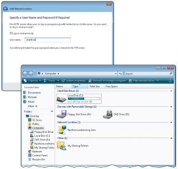  Figure 2-3 An FTP ____ is a computer that allows users to upload and/or download files using FTP as shown in Figure 2-3. A)  server B)  network C)  client D)  base unit