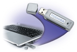   Figure 7-5 If the computer has an internal hard disk (drive C)  and a DVD drive (drive D)  and no other disk drives, what drive will the USB flash drive like the one shown in Figure 7-5 probably be? A)  A B)  B C)  E D)  None of the above
