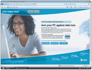   Figure 7-3 Users who subscribe to disk-based storage like the kind advertised in Figure 7-3 can save on the Internet hard disk in the same manner they save on their local hard disk.
