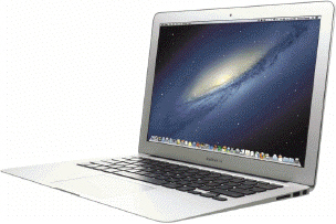   Which of the following terms is an alternate term for the kind of computer shown in the accompanying figure? A)  thinbook B)  quickbook C)  notebook computer D)  slimbook