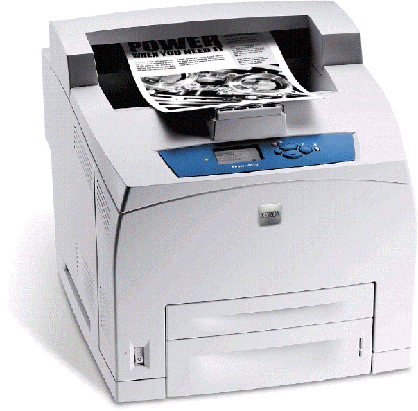   A printer, such as that shown in the accompanying figure, creates images using a laser beam and powdered ink. What is this ink called? A)  laser dust B)  spoiler C)  toner D)  cracker