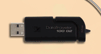     A USB flash drive, like the one in the accompanying figure, is a portable storage device that can hold about 4 billion characters but is small and lightweight enough to be transported on a keychain or in a pocket.