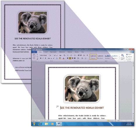     You view a portion of a document on the screen through a document _________________________, like the one in the accompanying figure.