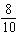 Write the following fraction as an equivalent fraction with denominator 10.   A)    B)    C)    D)    E)   