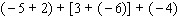 Work the following problem using the rule for addition of real numbers.  