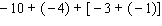 Work the following problem using the rule for addition of real numbers.  