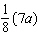 Use the associative property to rewrite the expression, and then simplify the result. Do not convert fractions to decimal form.   Do not convert fractions to decimal form.