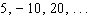 The following is a geometric sequence. Find the next number in the sequence.  