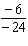 Find the quotient (divide).   Simplify the answer. Do not convert to decimal form.