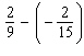 Complete the operation and simplify if necessary.   A)    B)    C)    D)    E)   