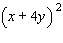 Evaluate the expression when   is -3 and y is 6.  