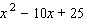 Evaluate the expression when   is 4.  