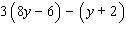 Simplify the expression.  