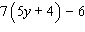Simplify the expression.  