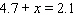 Find the solution for the equation.   A)    B)    C)    D)    E)   