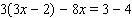 Apply the distributive property to remove the parentheses, then simplify each side before using the addition property of equality. Then find the solution for the equation.     __________