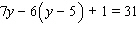 Apply the distributive property to remove the parentheses, then simplify each side before using the addition property of equality. Then find the solution for the equation.     __________