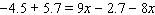 Simplify both sides of the equation as much as possible, and then solve.     __________