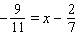 Find the solution for the equation.  
