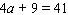 Solve the equation.     __________