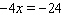 Solve the equation.     __________