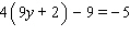 Solve the equation.   Express your answer as an integer or a fraction reduced to lowest terms.