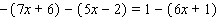 Solve the equation.   Express your answer as an integer or a fraction reduced to lowest terms.