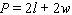 Use the formula   to find the length   of a rectangular lot if the width   is 30 feet and the perimeter   is 260 feet. A)    B)    C)    D)    E)   