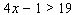 Graph the solution set for the compound inequality.   or   A)    B)    C)    D)    E)   