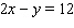 For the following equation, complete the given table.     A)    B)    C)    D)   