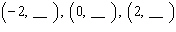 Complete the given ordered pairs for the equation.     A)    B)    C)    D)    E)   