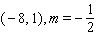 For the following problem, the slope and one point on a line are given. Use the point-slope form to find the equation of that line. (Write your answer in slope-intercept form.)  