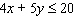 Graph the linear inequality.   A)    B)    C)    D)    E)   