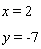 Solve the system of linear equations by graphing.   A)    B)    C)    D)    E)   