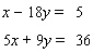 Solve the system of linear equations by the elimination method.   If the system is dependent or inconsistent , indicate this.