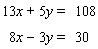 Solve the system of linear equations by the elimination method.   If the system is dependent or inconsistent , indicate this.