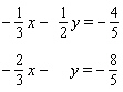 Solve the system of linear equations by the elimination method.   If the system is dependent or inconsistent , indicate this.