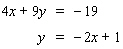 Solve the system using the substitution method.   If the system is dependent or inconsistent , or if there is no solution , indicate this.