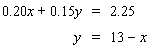 Solve the system by substitution.   If the system is dependent or inconsistent , or if there is no solution , indicate this.