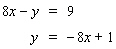 Solve the system by substitution. Substitute the expression in the second equation into the first equation and solve.   If the system is dependent or inconsistent , or if there is no solution , indicate this.