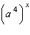 Write the expression with a single exponent. (Assume all variables are positive numbers.)    A)    B)    C)    D)    E)   