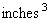 Find the volume of a cube if each side is 6 inches long. __________  