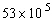 The number   is not in scientific notation because 53 is larger than 10. Write   in scientific notation. A)    B)    C)    D)    E)   