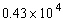 The number   is not in scientific notation because 0.43 is less than 1. Write   in scientific notation. A)    B)    C)    D)    E)   