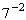 Write the expression with a positive exponent, and then simplify.  