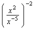 Simplify the expression. An answer with exponents should contain positive exponents only.  